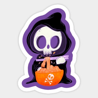 Purple death noodles Sticker